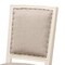 Baxton Studio Louane French Inspired Grey Fabric Upholstered and White Finished Wood Dining Chair, PK2 201-2PC-12332 - alternate 9